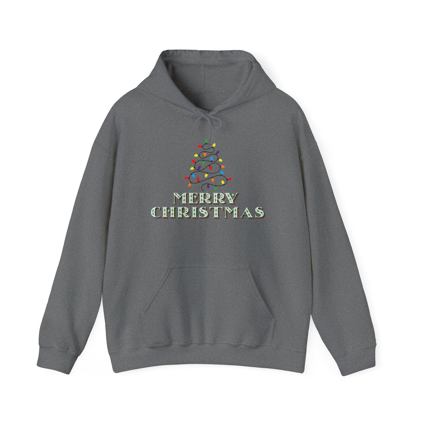 Merry Christmas Adult Heavy Blend™ Hooded Sweatshirt