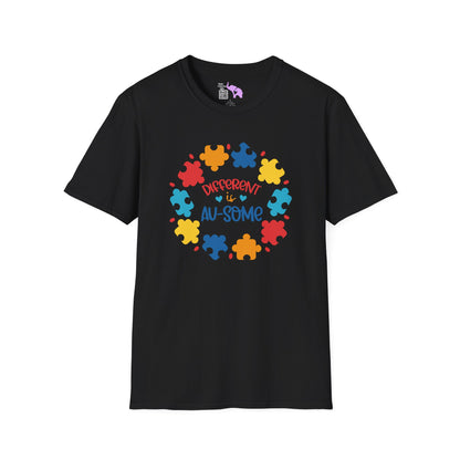 Different Is Awesome Autism Awarness Adult T-shirt