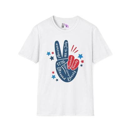 Patriotic Peace Adult T-shirt
