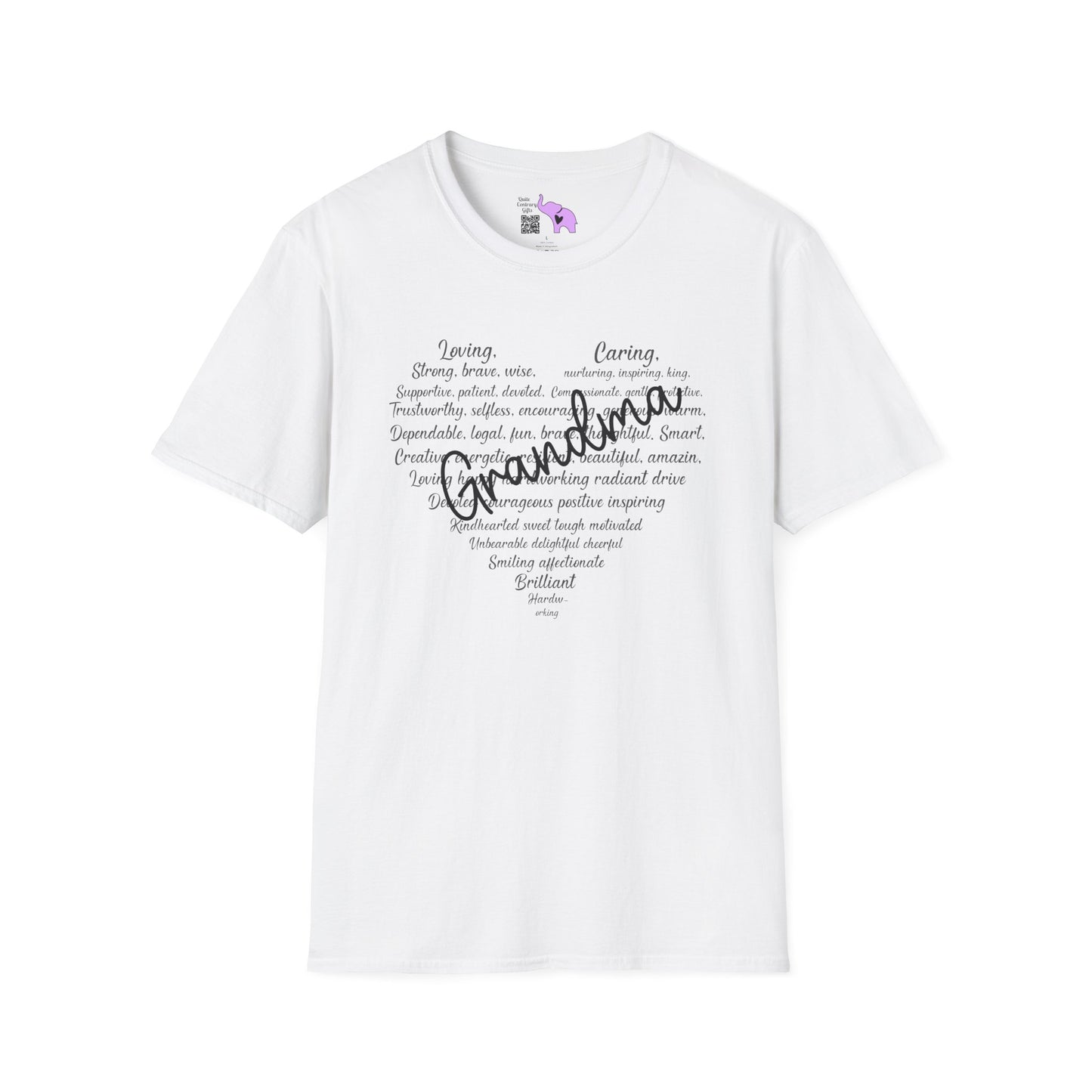 Grandma Descriptive Words Adult T-shirt
