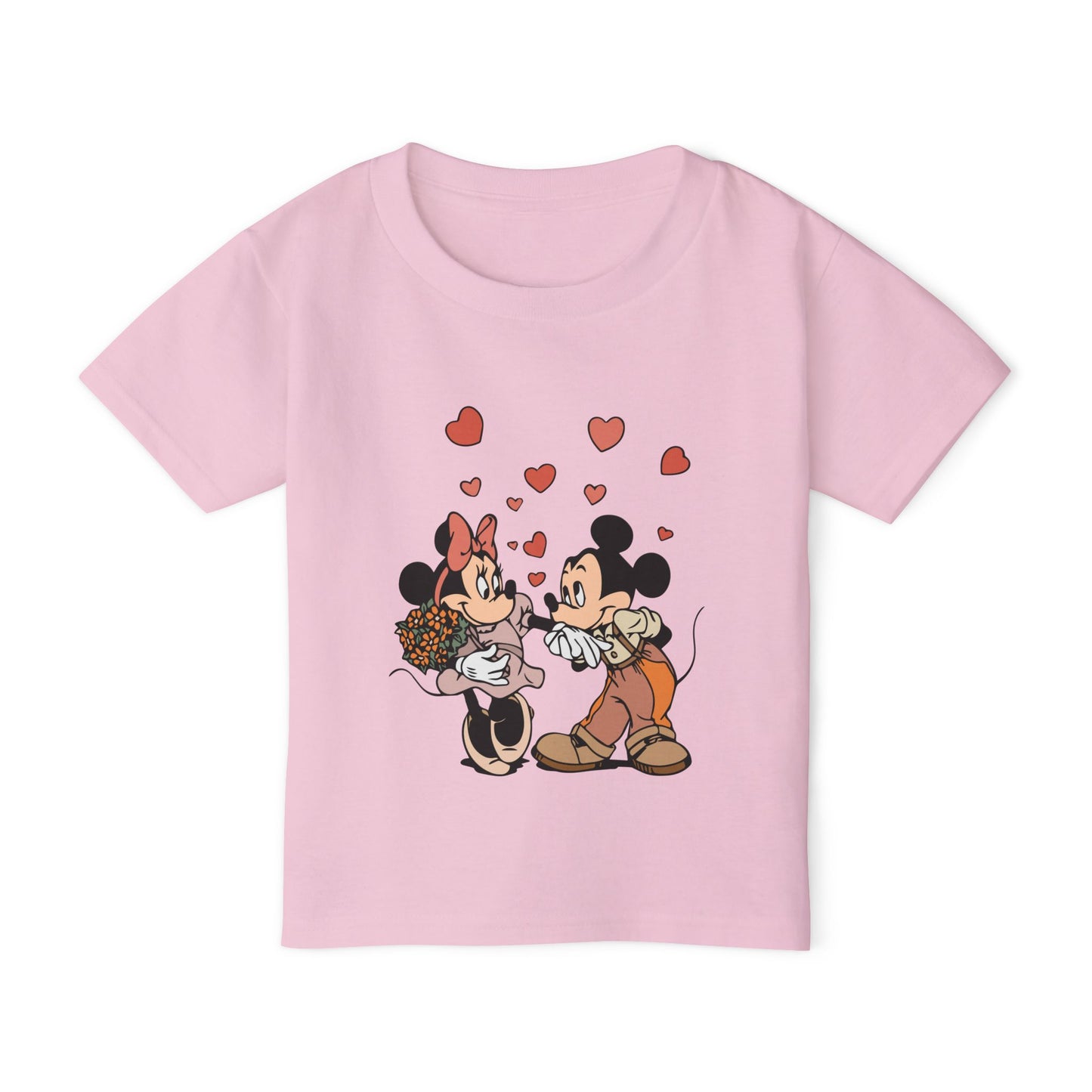 Valentine Mickey Loves Minnie Heavy Cotton™ Toddler T-shirt