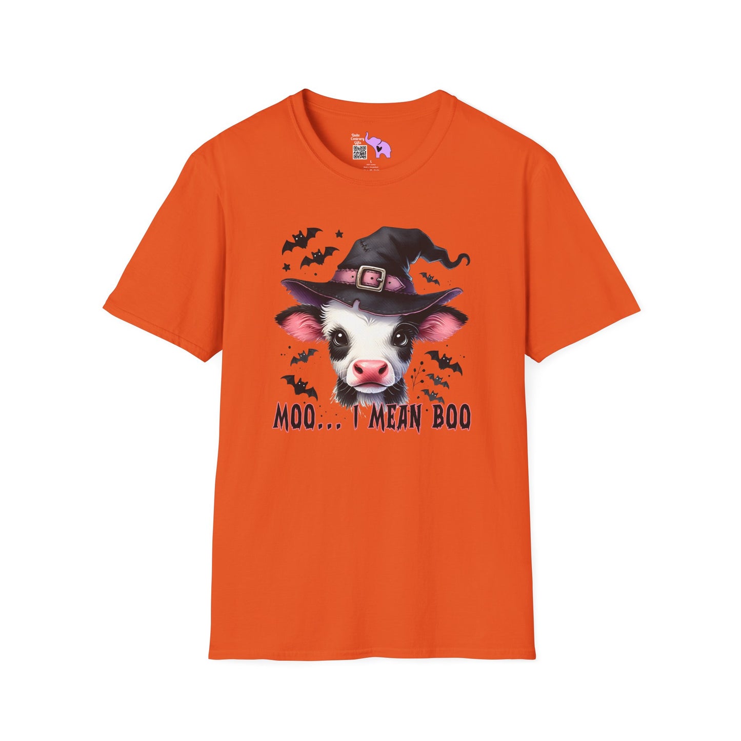 Moo...I Mean Boo Baby Cow Adult T-shirt