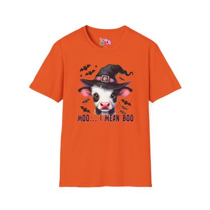Moo...I Mean Boo Baby Cow Adult T-shirt