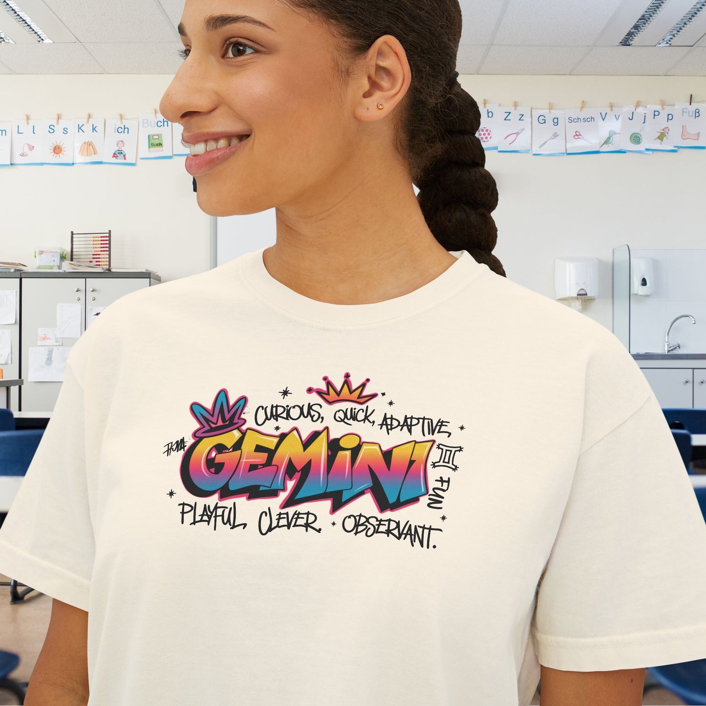 Gemini Street Art Women's Boxy Tee