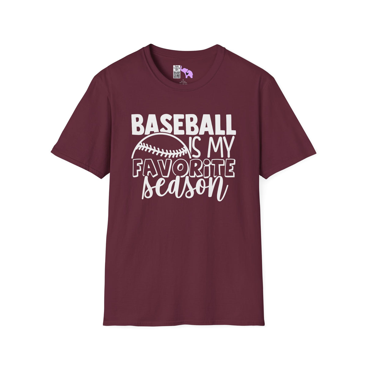 Baseball Is My Favorite Season Adult T-shirt