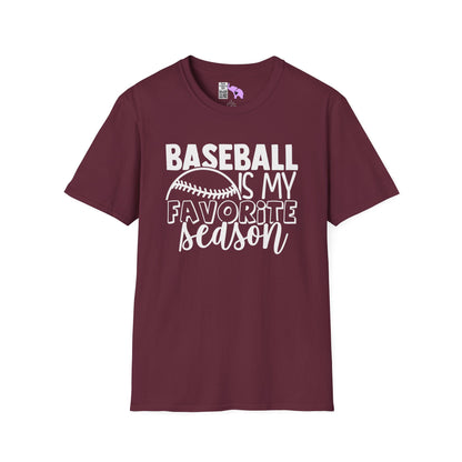 Baseball Is My Favorite Season Adult T-shirt