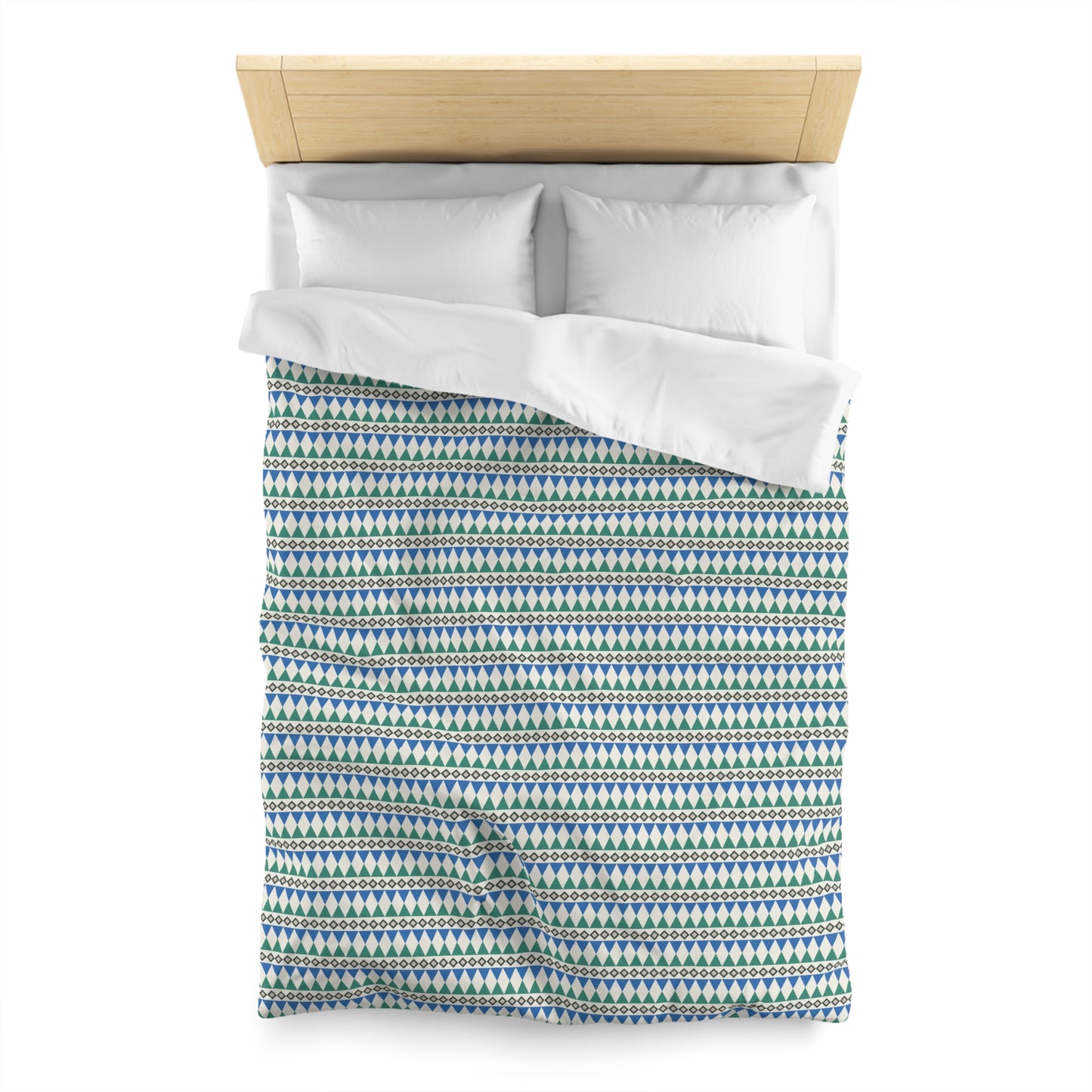 Regal Evergreen Cairn Stripes Microfiber Duvet Cover