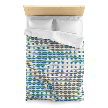 Regal Evergreen Cairn Stripes Microfiber Duvet Cover