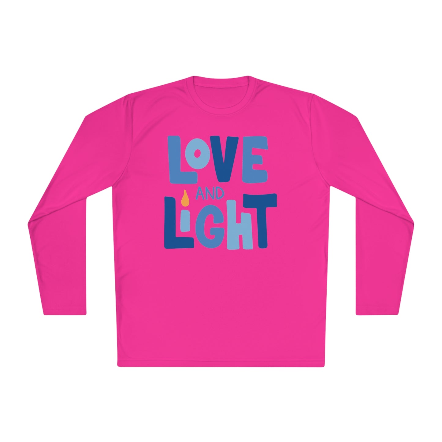 Hanukkah Love & Light 2 Adult Long Sleeve Tee