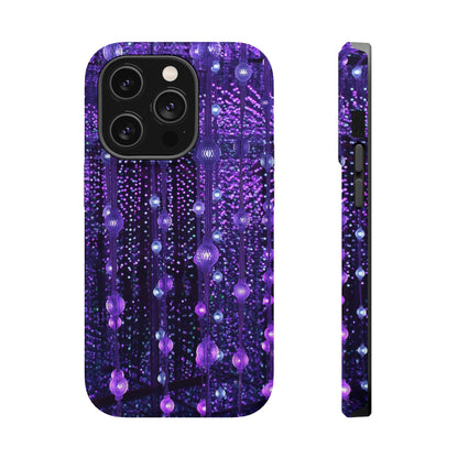 Purple Raindrops MagSafe® Compatible Tough Case for iPhone