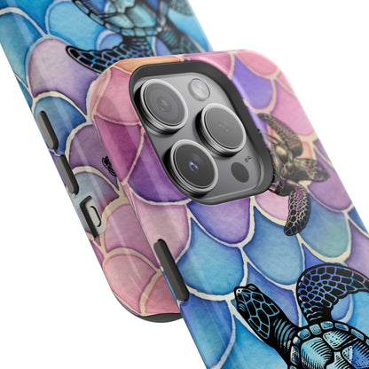 Sea Turtle Silhouette MagSafe® Compatible Tough Case for iPhone