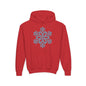 Large Snowflake Youth Hoodie