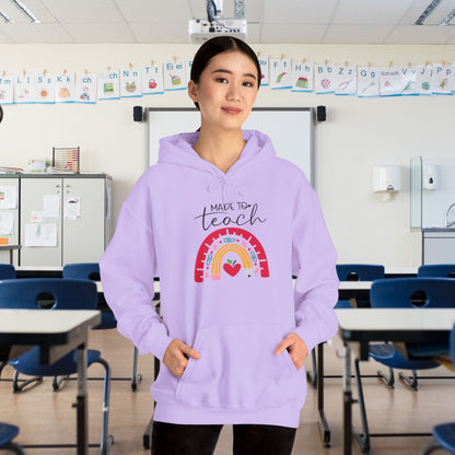 Made to Teach Rainbow Heavy Blend™ Hooded Sweatshirt
