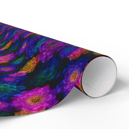Luminous Carnations Wrapping Paper
