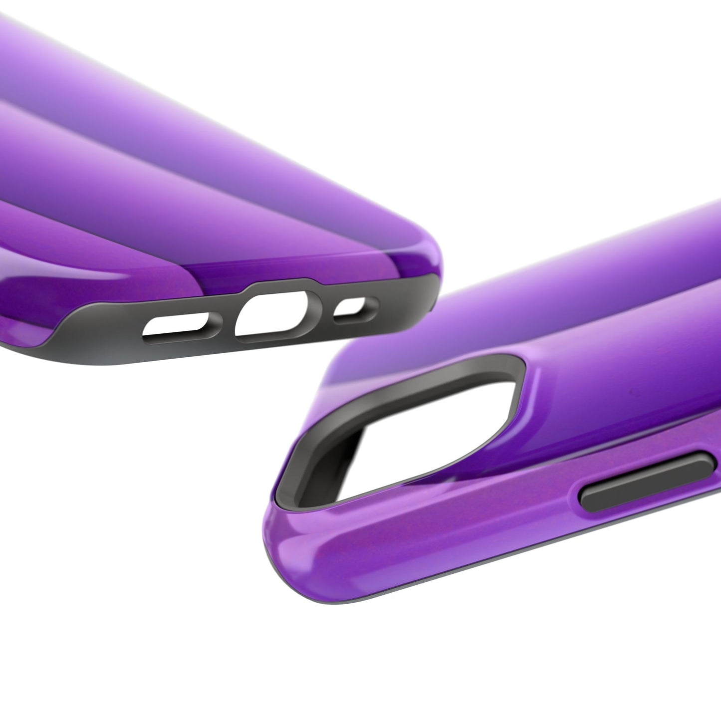 Purple Gradient Stripes MagSafe® Compatible Tough Case for iPhone