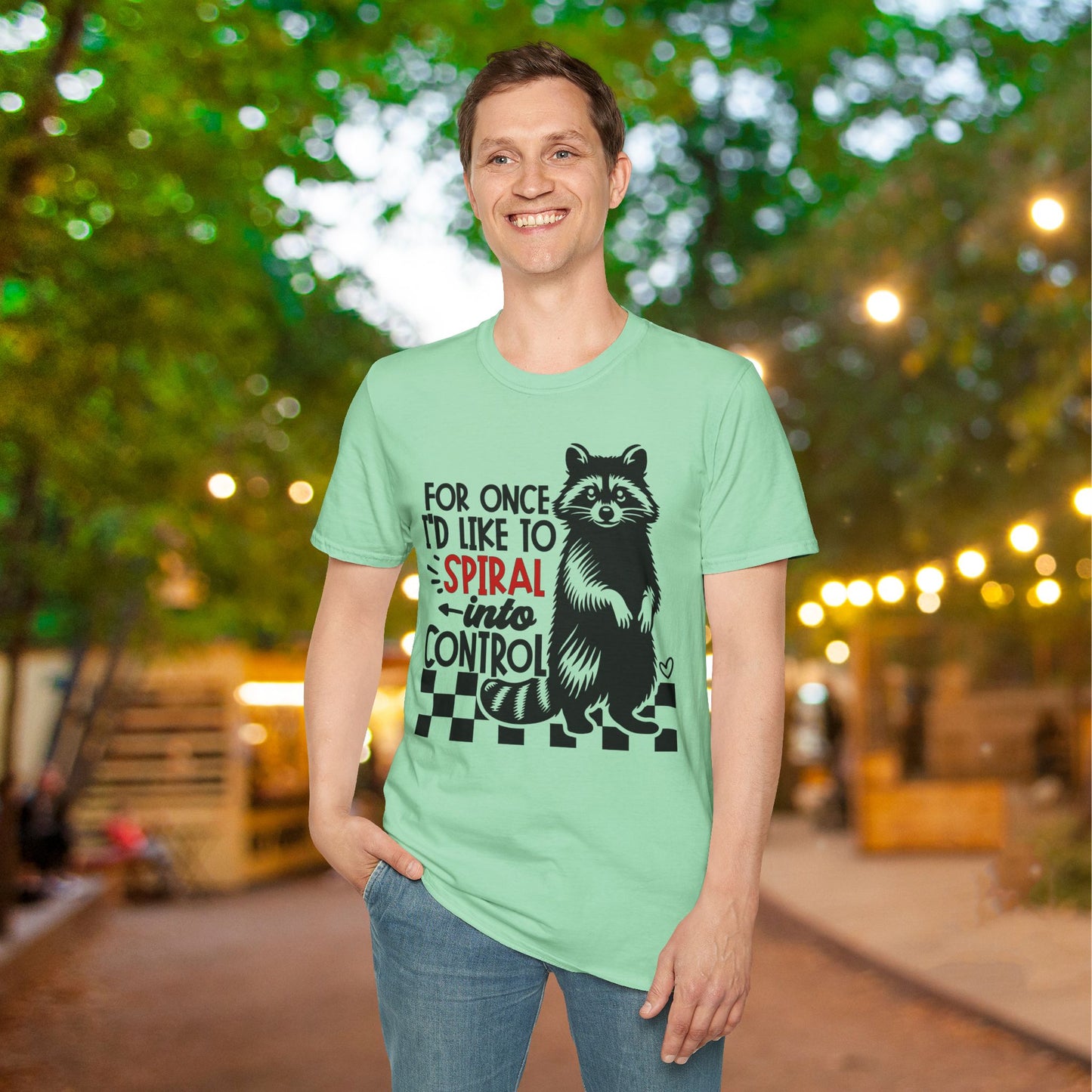 For Once I'd Like To Spiral Into Control Adult T-shirt