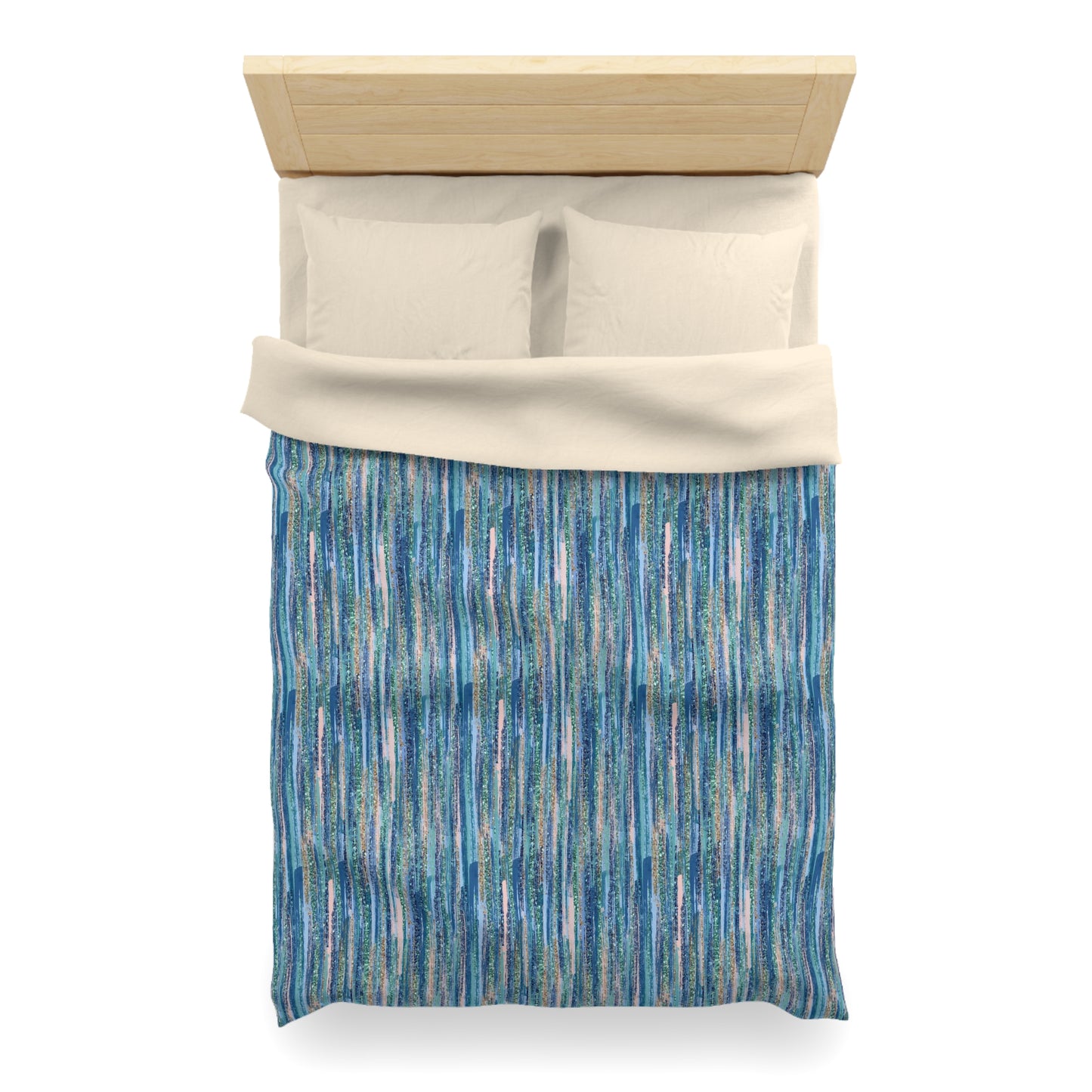 Ocean Drizzle Microfiber Duvet Cover