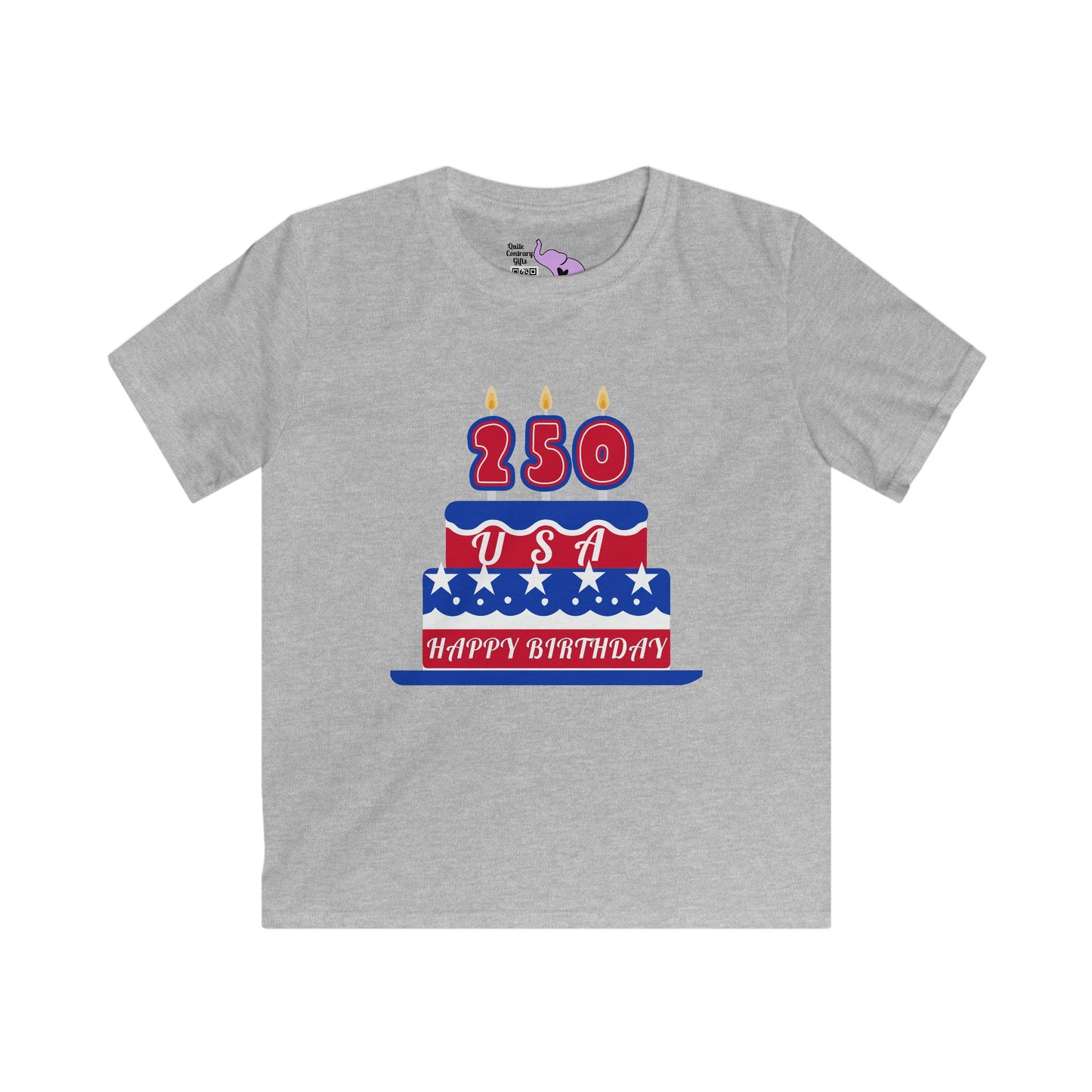 Happy Birthday USA Youth Softstyle Tee