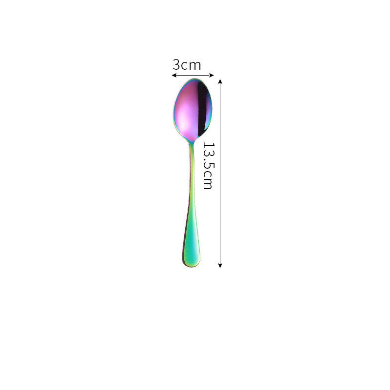 Iridescent Stainless Steel Tableware Set