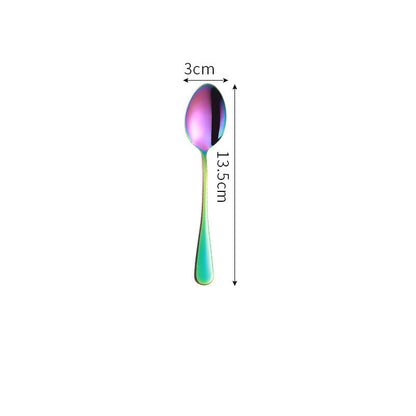 Iridescent Stainless Steel Tableware Set
