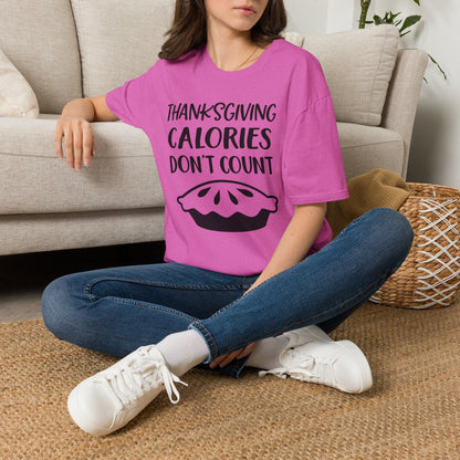 Thanksgiving Calories Don't Count Adult T-shirt
