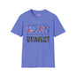 Raised In The Greatest Because Of The Bravest Adult T-shirt