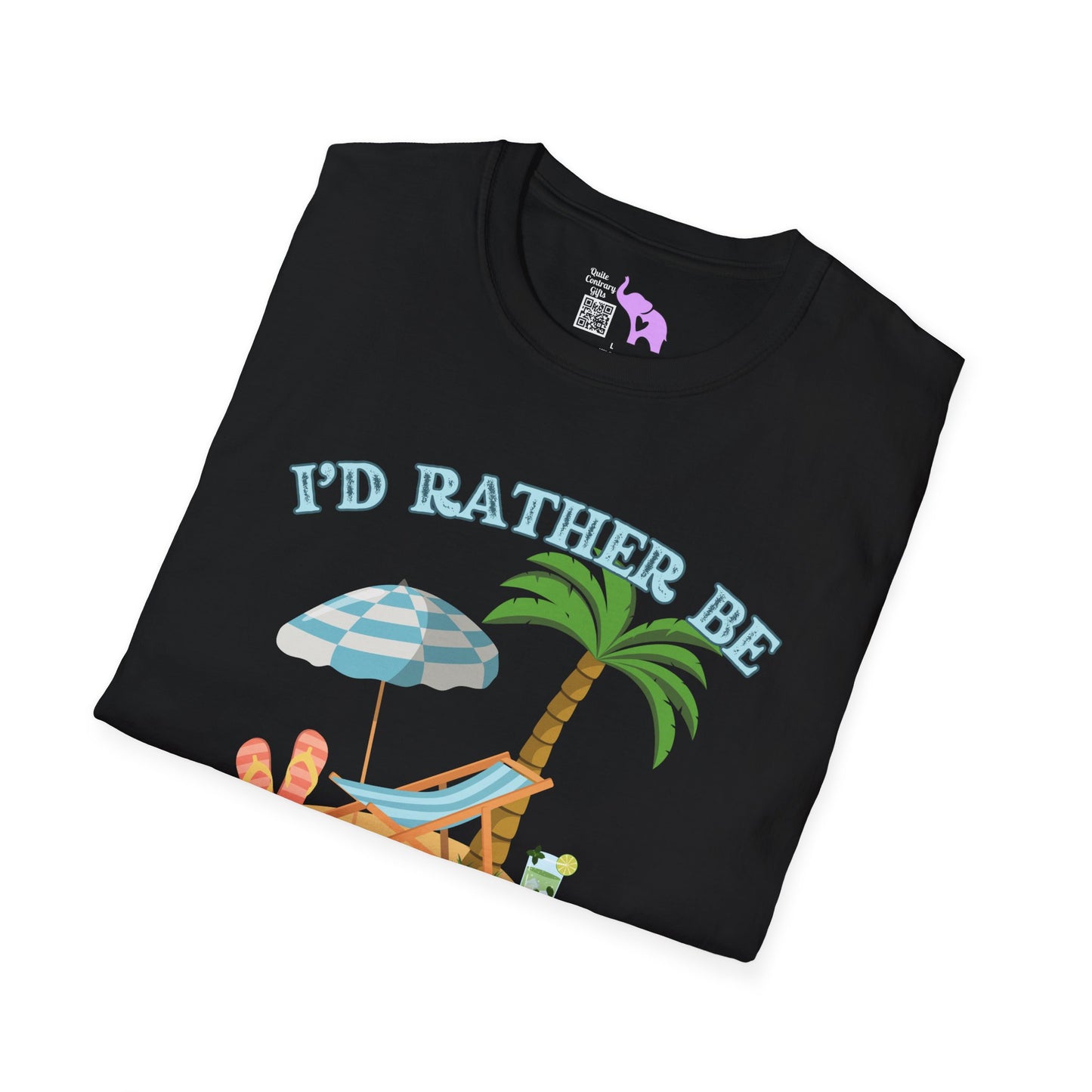 I'd Rather Be At The Beach Adult T-shirt