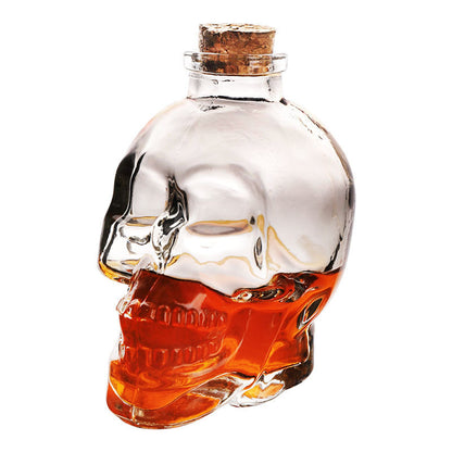 Skull Glass Decanter Liquor Dispenser