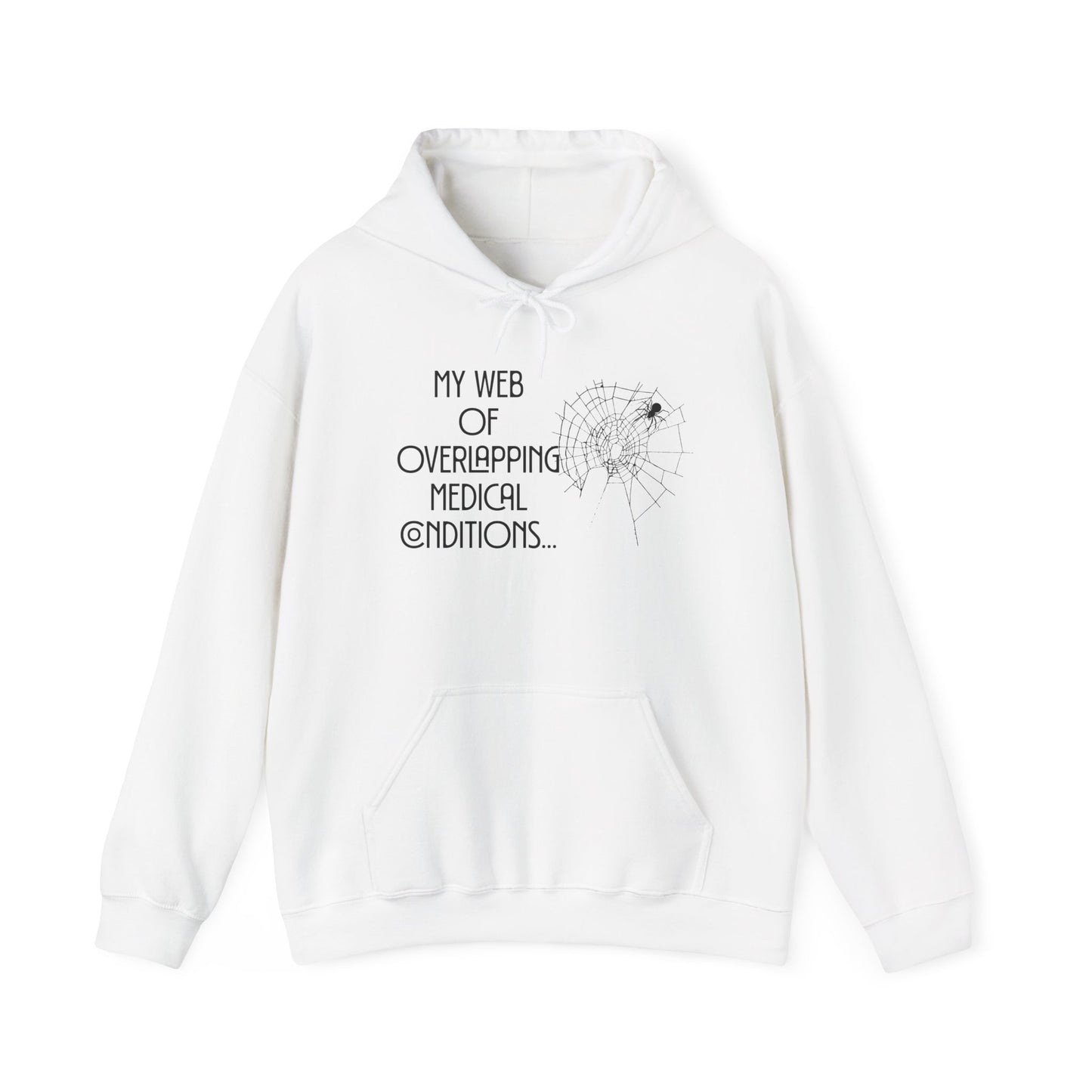 My Web of Overlapping Medical Conditions Heavy Blend™ Hooded Sweatshirt