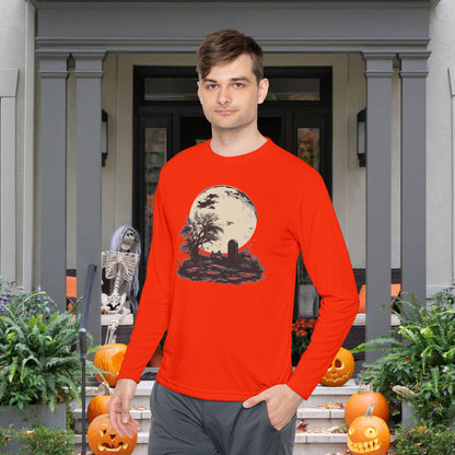 Halloween Grave Adult Long Sleeve Tee