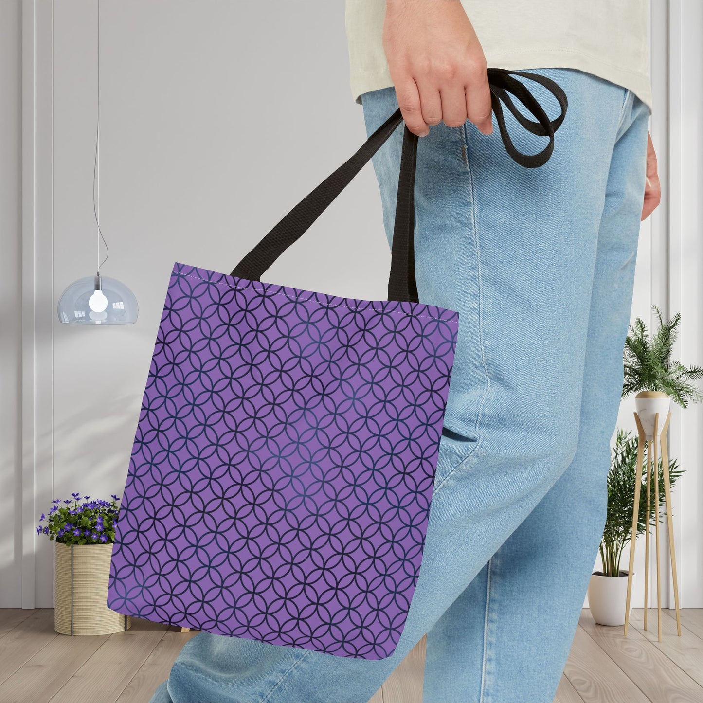 Amethyst Interlock Canvas Tote Bag