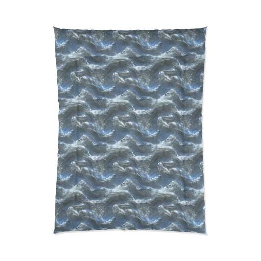 Snowdrift Sheer & Lace Comforter