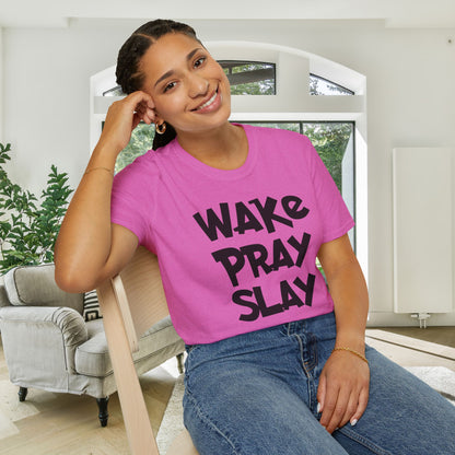 Wake Pray Slay Adult T-shirt