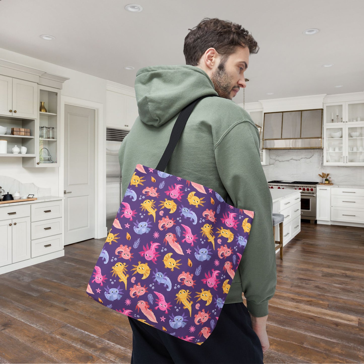 Axolotl Adventures Canvas Tote Bag