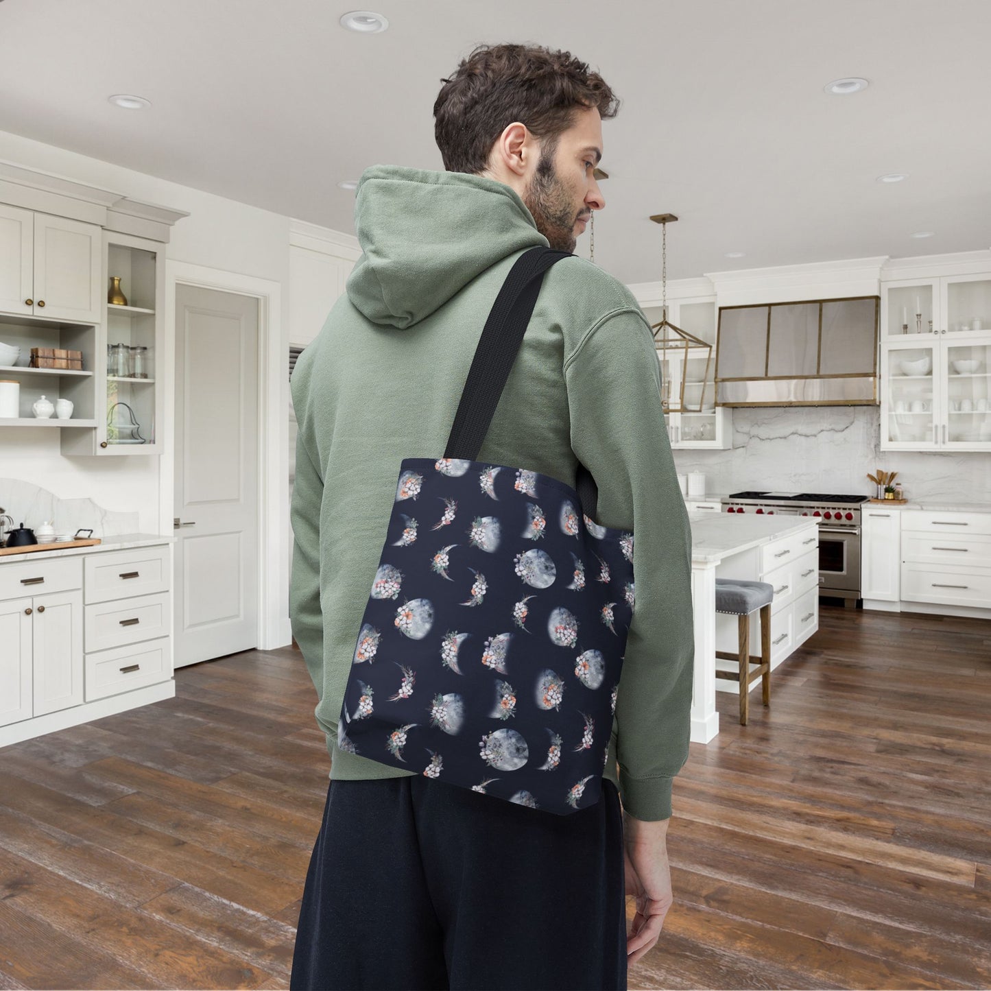 Lunar Garden Canvas Tote Bag