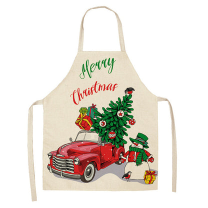 Christmas Series Cotton And Linen Aprons Variety