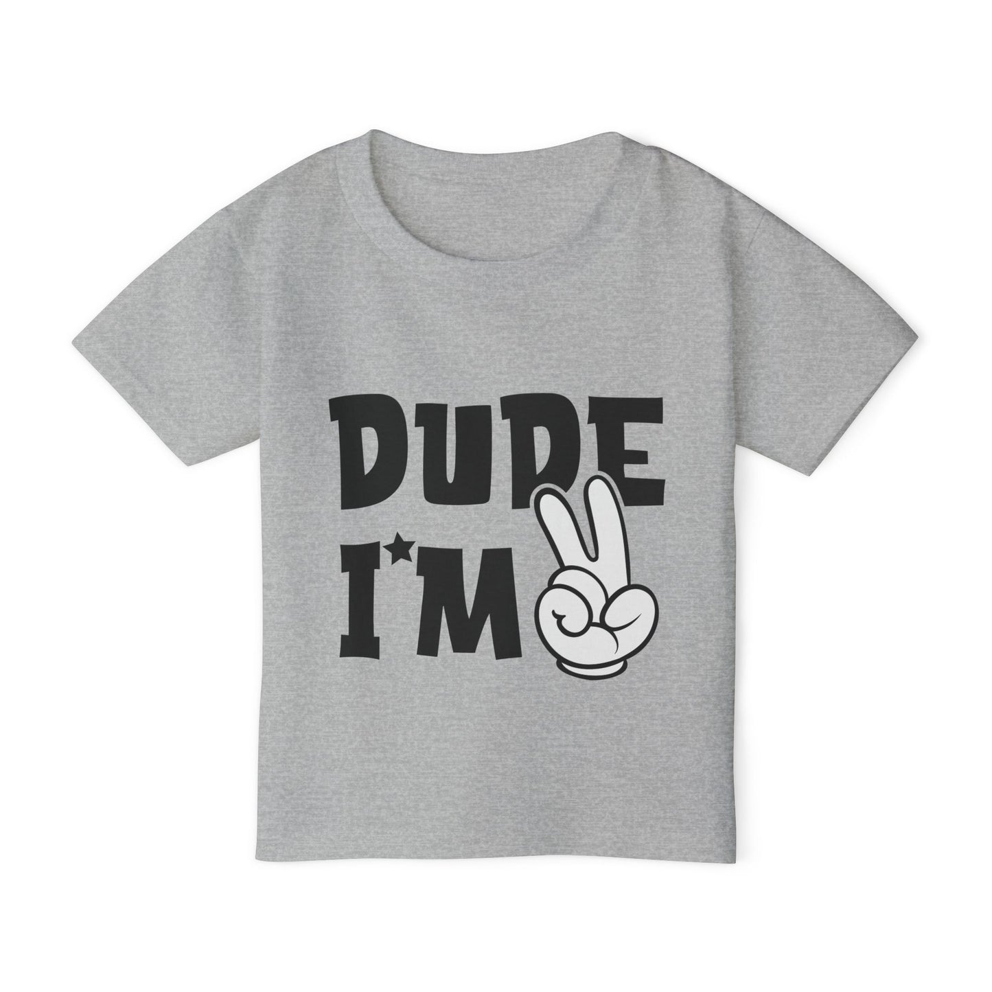 Dude I'm 2 Heavy Cotton™ Toddler T-shirt
