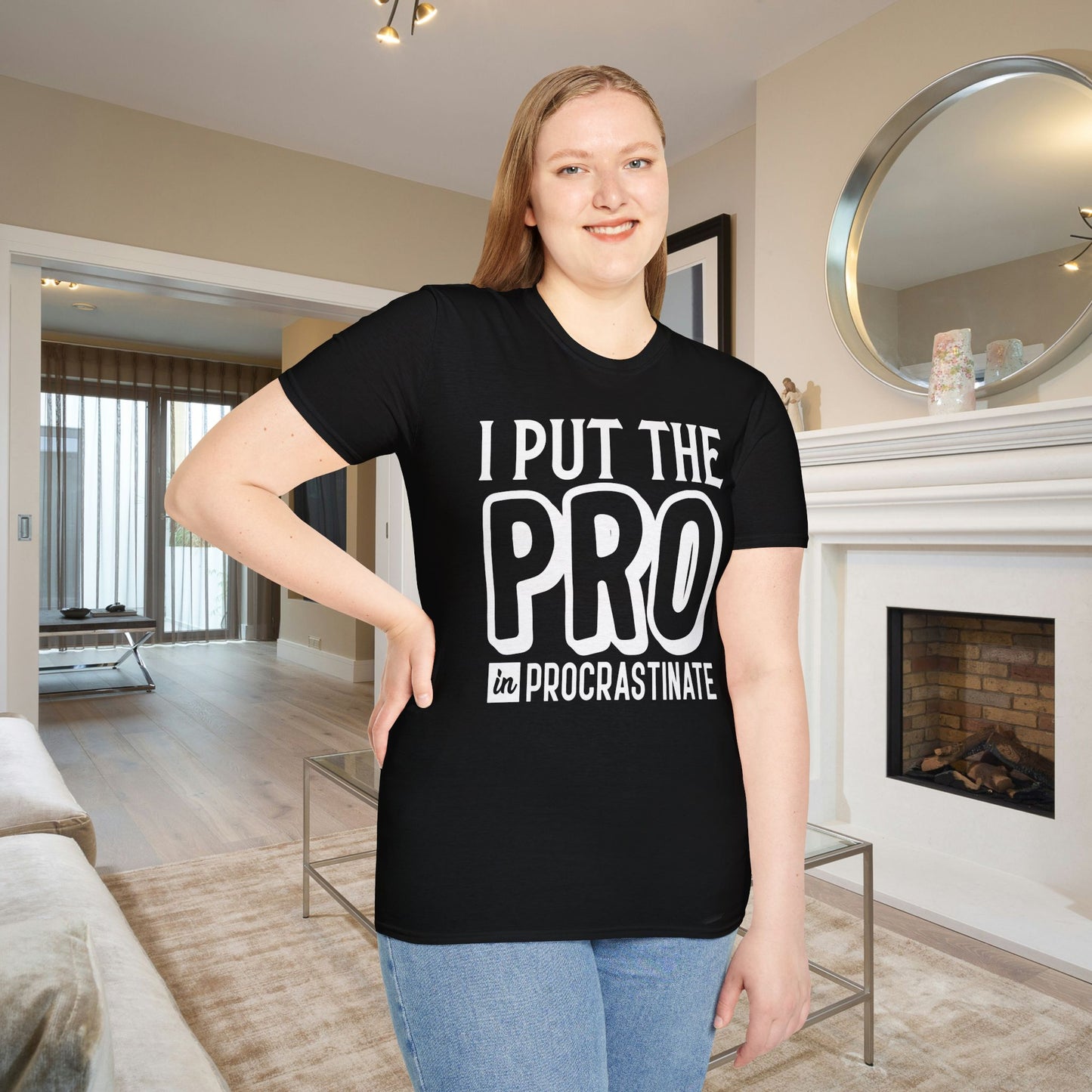 I Put The Pro in Procrastinate Adult T-shirt