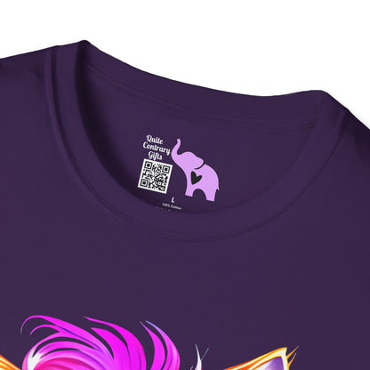 Cool Kitten w/Headphones Adult T-shirt