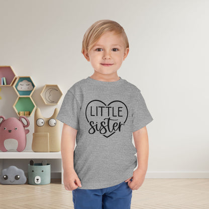 Little Sister (Heart) Toddler Tee