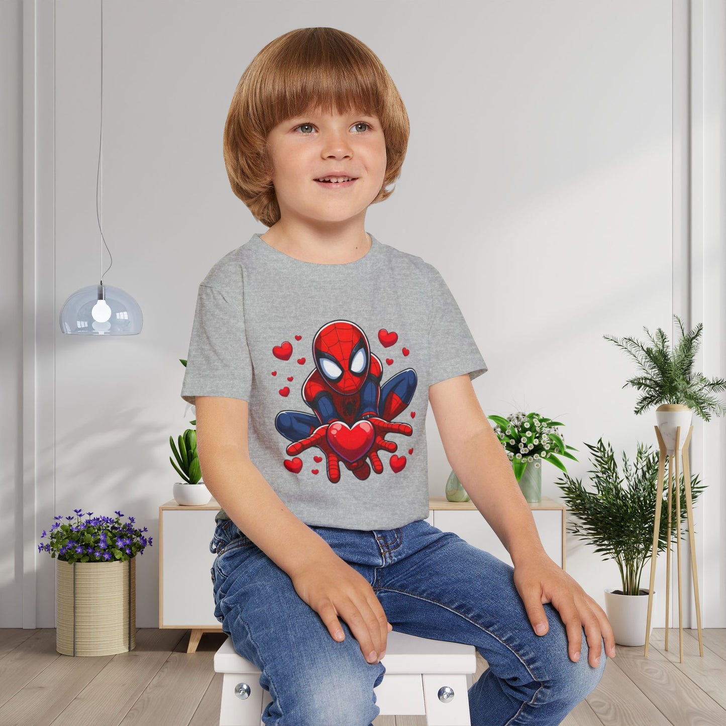 Valentines Spiderman Heavy Cotton™ Toddler T-shirt