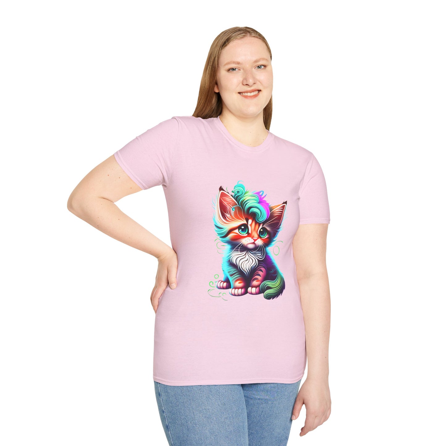 Cute Colorful Kitten 2 T-shirt