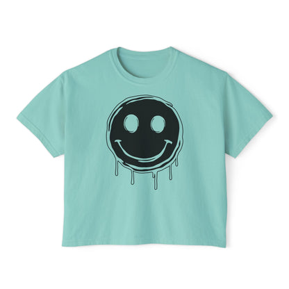 Melty Smiley Face Women's Boxy Tee