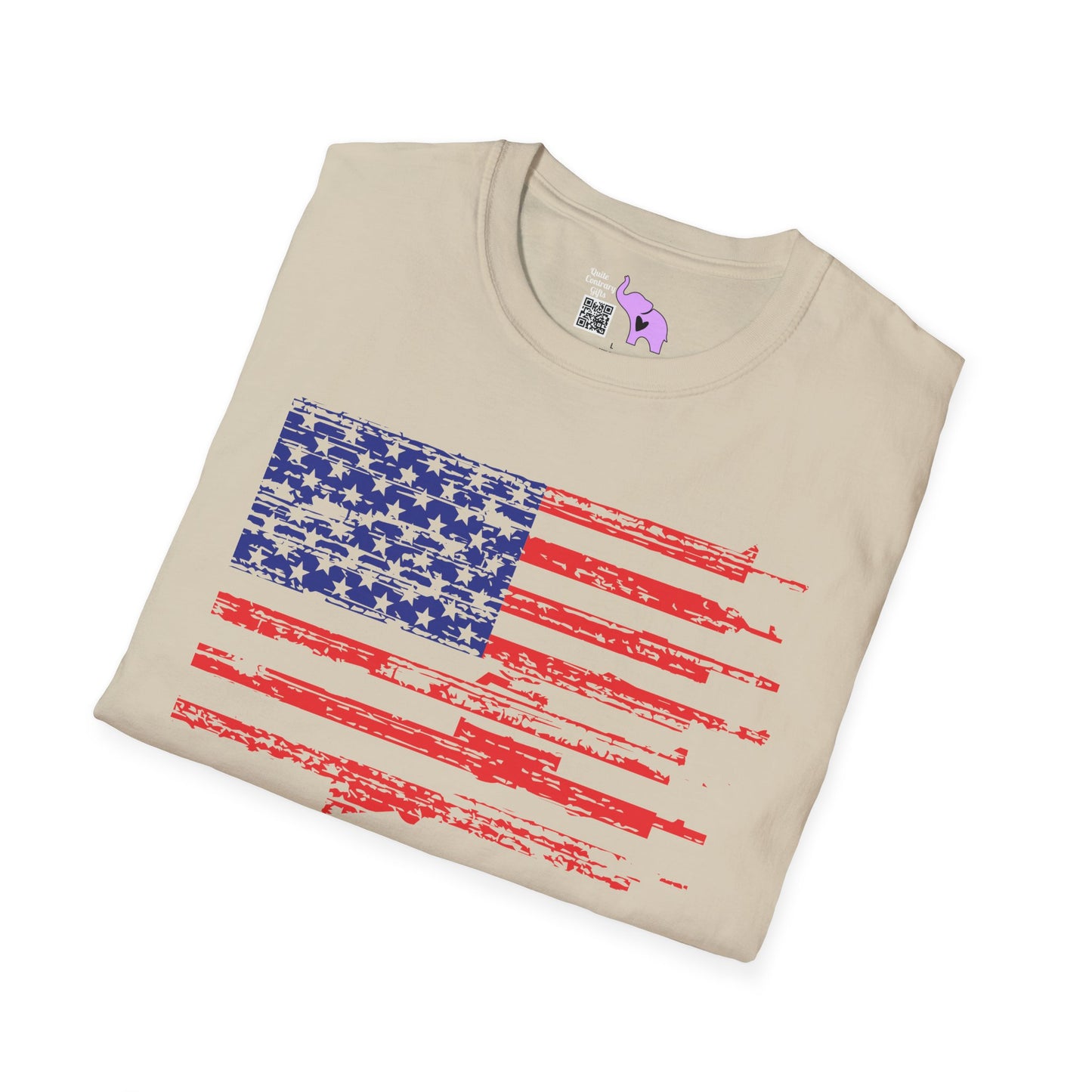 Gun Flag Adult T-shirt