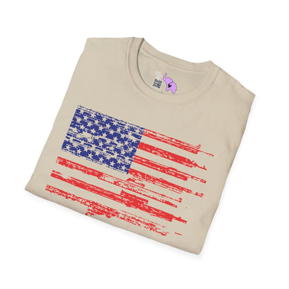 Gun Flag Adult T-shirt