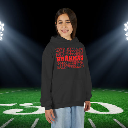 Brahmas (Stacked) Youth Heavy Blend Hoodie