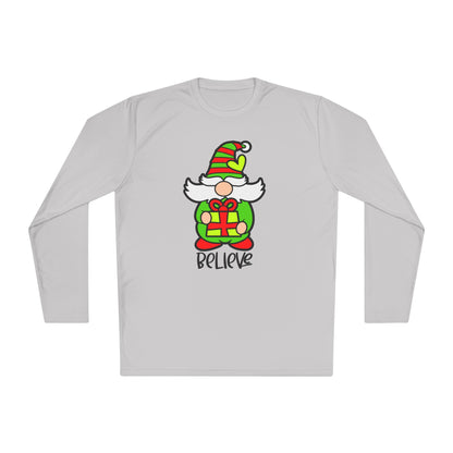 Believe Gnome Adult Long Sleeve Tee