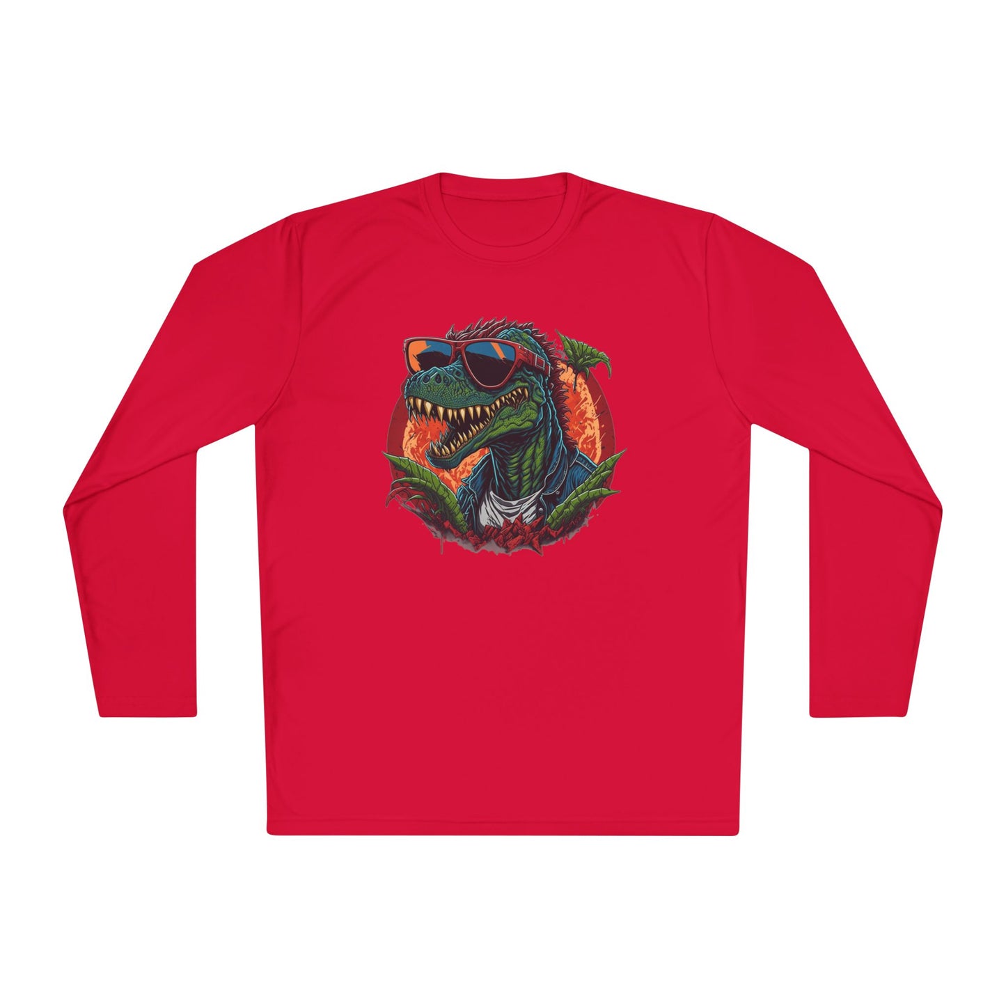 Cool Dinosaur Adult Long Sleeve Tee