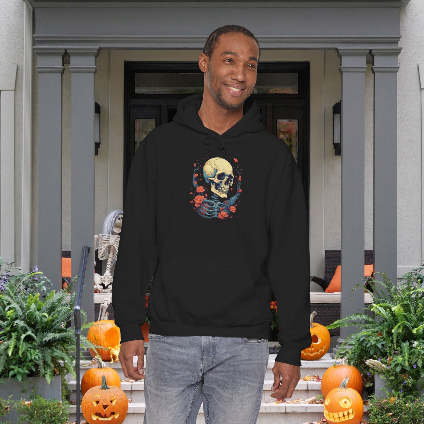 Creepy Bones 8 Heavy Blend™ Hooded Sweatshirt