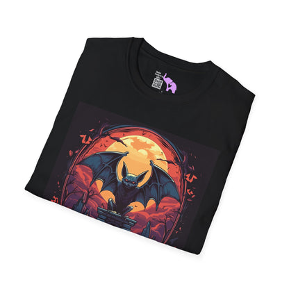 Creepy Bats Over Moon 14 T-shirt